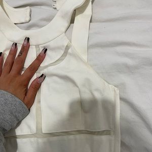 Guess white mesh dress